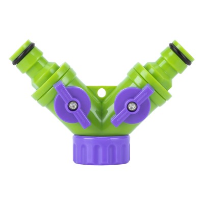 Разветвитель двухканальный, регулируемый, со штуцерами Palisad Разветвитель двухканальный, регулируемый, со штуцерами Palisad