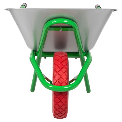 Тачка садово-строительная с PU колесом, грузоподъемность 180 кг, объем 90 л Сибртех Тачка садово-строительная с PU колесом, грузоподъемность 180 кг, объем 90 л Сибртех