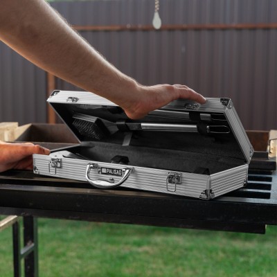 Набор приборов для барбекю, 5 шт, в алюминиевом кейсе, Camping Palisad Набор приборов для барбекю, 5 шт, в алюминиевом кейсе, Camping Palisad