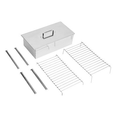 Коптильня двухъярусная 500 x 270 x 175 мм, нержавеющая сталь, 0.8 мм, с поддоном, на ножках, Camping Palisad Коптильня двухъярусная 500 x 270 x 175 мм, нержавеющая сталь, 0.8 мм, с поддоном, на ножках, Camping Palisad
