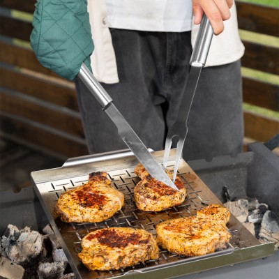 Набор приборов для барбекю, 5 шт, в алюминиевом кейсе, Camping Palisad Набор приборов для барбекю, 5 шт, в алюминиевом кейсе, Camping Palisad