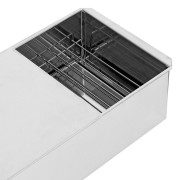 Коптильня двухъярусная 500 x 270 x 175 мм, нержавеющая сталь, 0.8 мм, с поддоном, на ножках, Camping Palisad