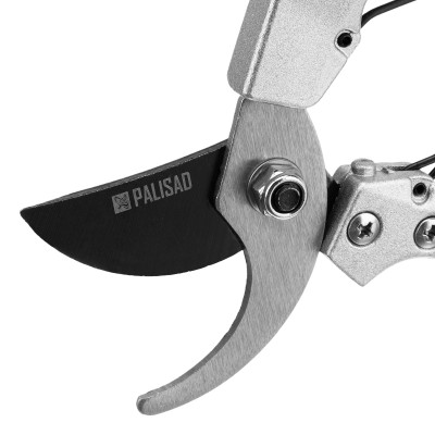 Секатор прямого реза, 180 мм, металлические обрезиненные рукоятки, Palisad Секатор прямого реза, 180 мм, металлические обрезиненные рукоятки, Palisad
