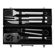 Набор приборов для барбекю, 5 шт, в алюминиевом кейсе, Camping Palisad