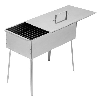 Коптильня двухъярусная 500 x 270 x 175 мм, нержавеющая сталь, 0.8 мм, с поддоном, на ножках, Camping Palisad Коптильня двухъярусная 500 x 270 x 175 мм, нержавеющая сталь, 0.8 мм, с поддоном, на ножках, Camping Palisad