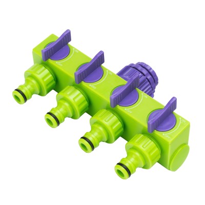 Разветвитель четырехканальный 1/2-3/4, регулируемый Palisad Разветвитель четырехканальный 1/2-3/4, регулируемый Palisad