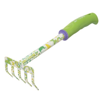 Грабли 5 - зубые, 85 х 310 мм, стальные, пластиковая рукоятка, Flower Green, Palisad Грабли 5 - зубые, 85 х 310 мм, стальные, пластиковая рукоятка, Flower Green, Palisad