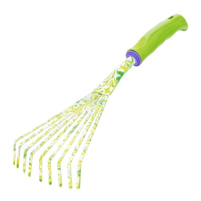 Грабли веерные 9 - зубые, 130 х 415 мм, стальные, пластиковая рукоятка, Flower Green, Palisad Грабли веерные 9 - зубые, 130 х 415 мм, стальные, пластиковая рукоятка, Flower Green, Palisad