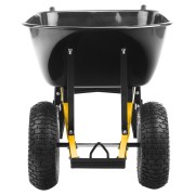 Тачка строительная, усиленная, объем 140 л, 250 кг, двухколесная, колесо 15х6.00-6 Denzel