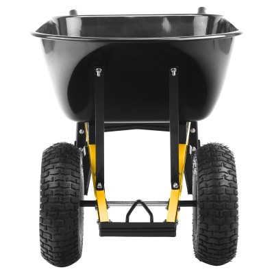 Тачка строительная, усиленная, объем 140 л, 250 кг, двухколесная, колесо 15х6.00-6 Denzel Тачка строительная, усиленная, объем 140 л, 250 кг, двухколесная, колесо 15х6.00-6 Denzel