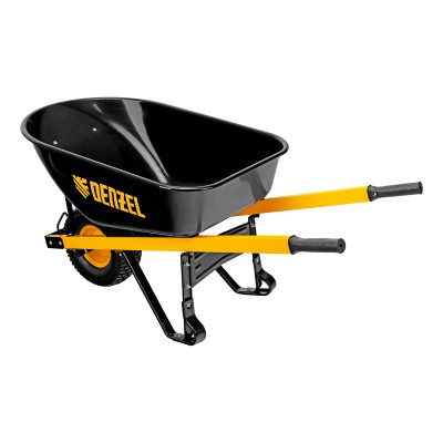 Тачка строительная, усиленная, объем 140 л, 230 кг, колесо 15х6.00-6 Denzel Тачка строительная, усиленная, объем 140 л, 230 кг, колесо 15х6.00-6 Denzel