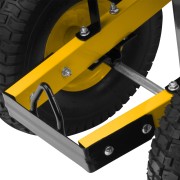 Тачка строительная, усиленная, объем 140 л, 250 кг, двухколесная, колесо 15х6.00-6 Denzel