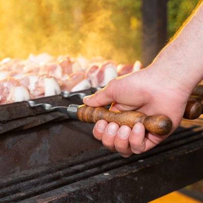Шампур плоский, 650х10х2,5 мм, с деревянной рукояткой, нерж. сталь, Camping// Palisad Шампур плоский, 650х10х2,5 мм, с деревянной рукояткой, нерж. сталь, Camping// Palisad
