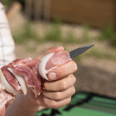 Шампур плоский, 650х10х2,5 мм, с деревянной рукояткой, нерж. сталь, Camping// Palisad Шампур плоский, 650х10х2,5 мм, с деревянной рукояткой, нерж. сталь, Camping// Palisad