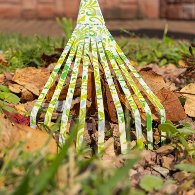 Грабли веерные 9 - зубые, 130 х 415 мм, стальные, пластиковая рукоятка, Flower Green, Palisad Грабли веерные 9 - зубые, 130 х 415 мм, стальные, пластиковая рукоятка, Flower Green, Palisad