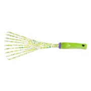 Грабли веерные 9 - зубые, 130 х 415 мм, стальные, пластиковая рукоятка, Flower Green, Palisad