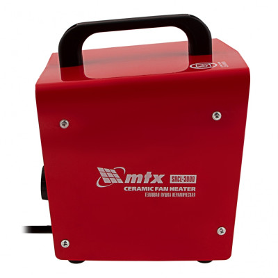 Тепловая пушка керамическая SHCL-3000, квадратная, 230 В, 480 м3/ч, 1/3 кВт// MTX Тепловая пушка керамическая SHCL-3000, квадратная, 230 В, 480 м3/ч, 1/3 кВт// MTX