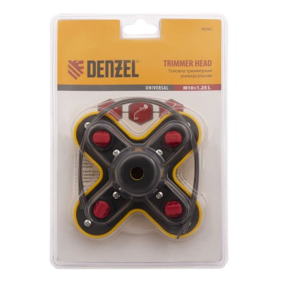 Головка триммерная универсальная гайка М10 х 1.25 левая Denzel Головка триммерная универсальная гайка М10 х 1.25 левая Denzel