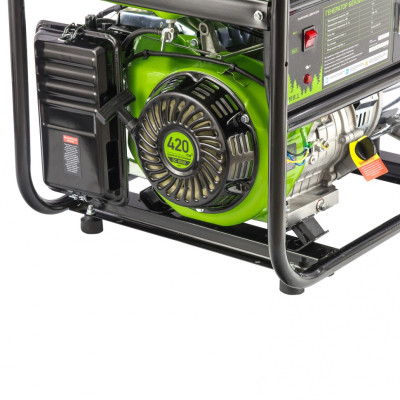 Генератор бензиновый БС-8000, 6,6 кВт, 230В, четырехтактный, 25 л, ручной стартер Сибртех Генератор бензиновый БС-8000, 6,6 кВт, 230В, четырехтактный, 25 л, ручной стартер Сибртех