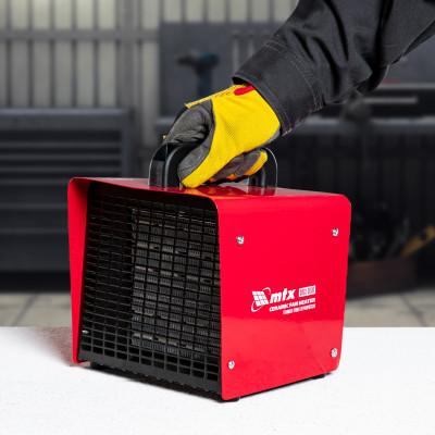 Тепловая пушка керамическая SHCL-3000, квадратная, 230 В, 480 м3/ч, 1/3 кВт// MTX Тепловая пушка керамическая SHCL-3000, квадратная, 230 В, 480 м3/ч, 1/3 кВт// MTX