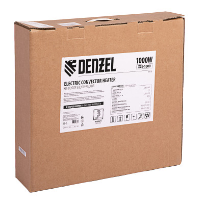 Конвектор электрический XCE-1000, 230 В, 1000 Вт, X-образный нагреватель Denzel Конвектор электрический XCE-1000, 230 В, 1000 Вт, X-образный нагреватель Denzel