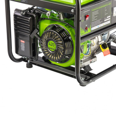 Генератор бензиновый БС-6500, 5.5 кВт, 230В, четырехтактный, 25 л, ручной стартер Сибртех Генератор бензиновый БС-6500, 5.5 кВт, 230В, четырехтактный, 25 л, ручной стартер Сибртех