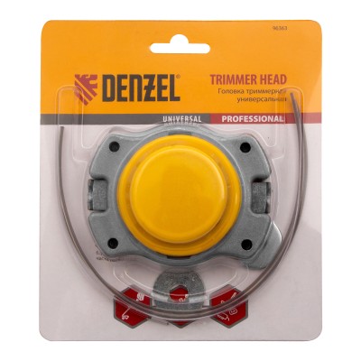 Головка триммерная универсальная алюминий, шайба 8 мм, 10 мм Denzel Головка триммерная универсальная алюминий, шайба 8 мм, 10 мм Denzel