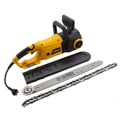 Пила цепная электрическая EDS-2200, 2.2 кВт,продольная, шина 45 см, шаг 3/8, паз 1.3 мм, 62 звена Denzel Пила цепная электрическая EDS-2200, 2.2 кВт,продольная, шина 45 см, шаг 3/8, паз 1.3 мм, 62 звена Denzel