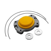 Головка триммерная универсальная алюминий, шайба 8 мм, 10 мм Denzel