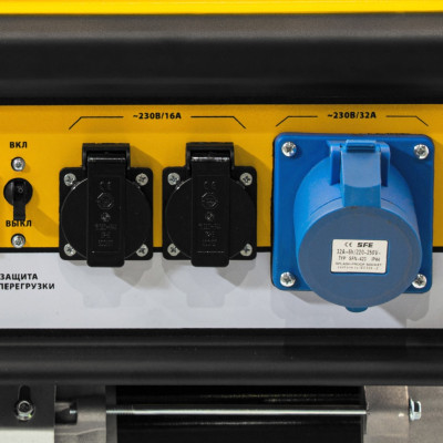 Генератор бензиновый GE 7900, 6.5 кВт, 220 В/50 Гц, 25 л, ручной пуск Denzel Генератор бензиновый GE 7900, 6.5 кВт, 220 В/50 Гц, 25 л, ручной пуск Denzel