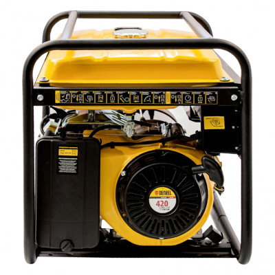 Генератор бензиновый GE 7900, 6.5 кВт, 220 В/50 Гц, 25 л, ручной пуск Denzel Генератор бензиновый GE 7900, 6.5 кВт, 220 В/50 Гц, 25 л, ручной пуск Denzel