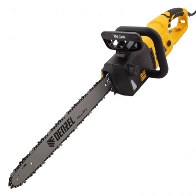 Пила цепная электрическая EDS-2200, 2.2 кВт,продольная, шина 45 см, шаг 3/8, паз 1.3 мм, 62 звена Denzel Пила цепная электрическая EDS-2200, 2.2 кВт,продольная, шина 45 см, шаг 3/8, паз 1.3 мм, 62 звена Denzel