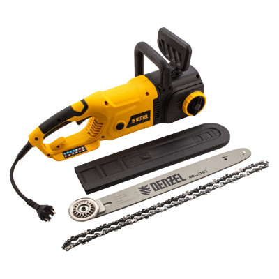 Пила цепная электрическая EDS-2000, 2 кВт,продольная, шина 40 см, шаг 3/8, паз 1.3 мм, 56 звеньев Denzel Пила цепная электрическая EDS-2000, 2 кВт,продольная, шина 40 см, шаг 3/8, паз 1.3 мм, 56 звеньев Denzel