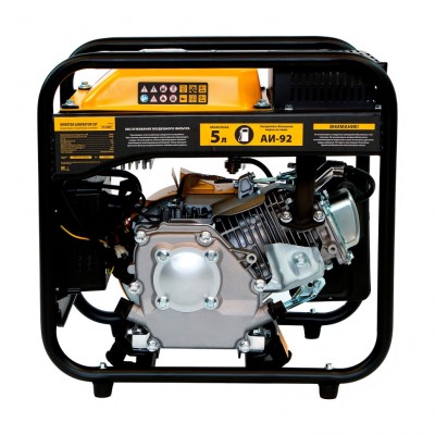 Генератор инверторный GT-2500iF, 2.5 кВт, 230 В, бак 5 л, открытый корпус, ручной старт Denzel Генератор инверторный GT-2500iF, 2.5 кВт, 230 В, бак 5 л, открытый корпус, ручной старт Denzel