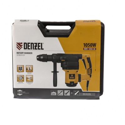 Перфоратор электрический RHV-1050-38-max, SDS-max, 1050 Вт, 10 Дж, 2 плюс 1 режим Denzel Перфоратор электрический RHV-1050-38-max, SDS-max, 1050 Вт, 10 Дж, 2 плюс 1 режим Denzel
