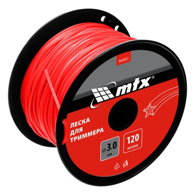 Леска для триммера звезда 3,0 мм х 120 м, на катушке MTX Леска для триммера звезда 3,0 мм х 120 м, на катушке MTX