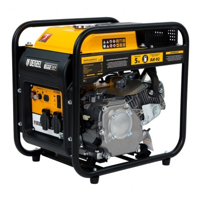 Генератор инверторный GT-2500iF, 2.5 кВт, 230 В, бак 5 л, открытый корпус, ручной старт Denzel Генератор инверторный GT-2500iF, 2.5 кВт, 230 В, бак 5 л, открытый корпус, ручной старт Denzel