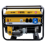 Генератор бензиновый GE 6900, 5.5 кВт, 220 В/50 Гц, 25 л, ручной старт Denzel