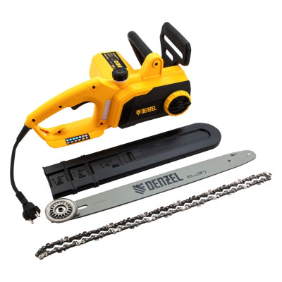 Пила цепная электрическая EDS-2200P, 2.2 кВт,поперечная, шина 45 см, шаг 3/8, паз 1.3 мм, 63 звена Denzel Пила цепная электрическая EDS-2200P, 2.2 кВт,поперечная, шина 45 см, шаг 3/8, паз 1.3 мм, 63 звена Denzel