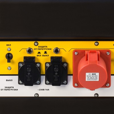 Генератор бензиновый PS 80 E-3, 6.6 кВт, 400 В, 25 л, электростартер Denzel Генератор бензиновый PS 80 E-3, 6.6 кВт, 400 В, 25 л, электростартер Denzel