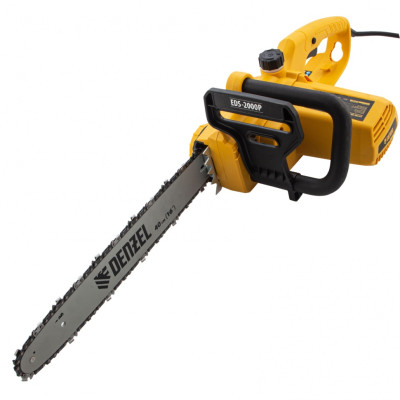 Пила цепная электрическая EDS-2000P, 2 кВт,поперечная, шина 40 см, шаг 3/8, паз 1.3 мм, 57 звеньев Denzel Пила цепная электрическая EDS-2000P, 2 кВт,поперечная, шина 40 см, шаг 3/8, паз 1.3 мм, 57 звеньев Denzel