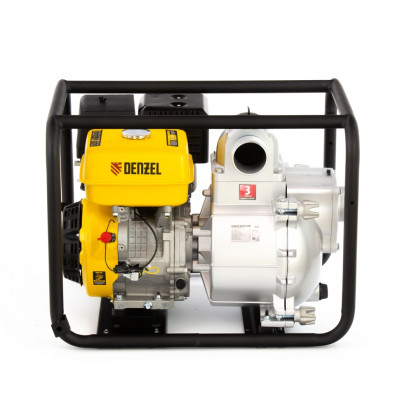 Мотопомпа бензиновая для грязной воды PX-80D, 15 л.с, 3", 1500 л/мин, глубина 8 м , напор 30 м Denzel Мотопомпа бензиновая для грязной воды PX-80D, 15 л.с, 3", 1500 л/мин, глубина 8 м , напор 30 м Denzel