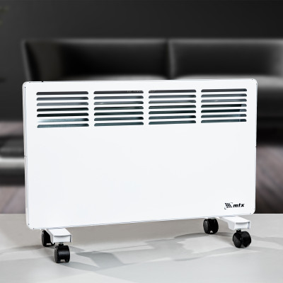 Конвектор электрический КМ-1500.2, 230 В, 1500 Вт, X-образный нагреватель, колеса, термостат // MTX Конвектор электрический КМ-1500.2, 230 В, 1500 Вт, X-образный нагреватель, колеса, термостат // MTX