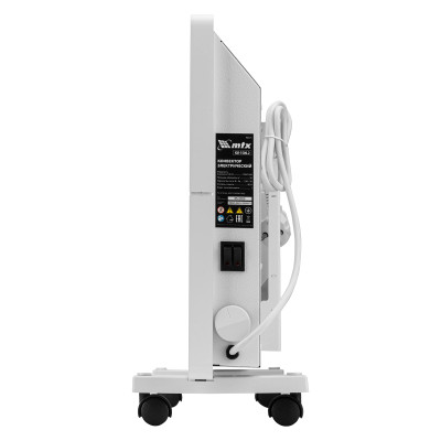 Конвектор электрический КМ-1500.2, 230 В, 1500 Вт, X-образный нагреватель, колеса, термостат // MTX Конвектор электрический КМ-1500.2, 230 В, 1500 Вт, X-образный нагреватель, колеса, термостат // MTX