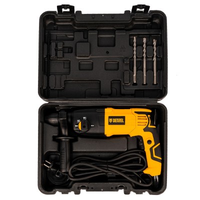 Перфоратор электрический RH-750-24, SDS-plus, 750 Вт, 2.5 Дж, 3 режима Denzel Перфоратор электрический RH-750-24, SDS-plus, 750 Вт, 2.5 Дж, 3 режима Denzel