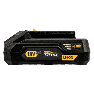 Батарея аккумуляторная B-18-2.0, Li-Ion, 18 В, 2,0 Ач // Denzel Батарея аккумуляторная B-18-2.0, Li-Ion, 18 В, 2,0 Ач // Denzel