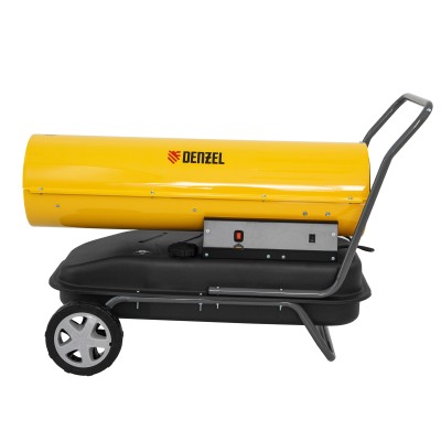 Дизельная тепловая пушка DHG-50, 50 кВт, 1100 м3/ч, прямой нагрев Denzel Дизельная тепловая пушка DHG-50, 50 кВт, 1100 м3/ч, прямой нагрев Denzel