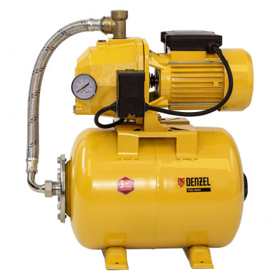 Насосная станция эжекторная PSD800C, 800 Вт, 2400 л/ч, ресивер 24 л, всасывание 20 м Denzel Насосная станция эжекторная PSD800C, 800 Вт, 2400 л/ч, ресивер 24 л, всасывание 20 м Denzel