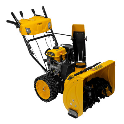 Бензиновая снегоуборочная машина SBM 610S PRO, 212 cc, электростартер, фара, обогрев Denzel Бензиновая снегоуборочная машина SBM 610S PRO, 212 cc, электростартер, фара, обогрев Denzel