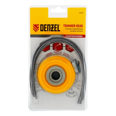 Головка триммерная универсальная, алюминиевый корпус, леска до 4 мм Denzel Головка триммерная универсальная, алюминиевый корпус, леска до 4 мм Denzel